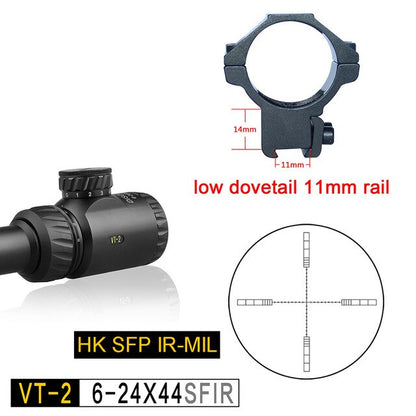 6-24 Sights Scopes Discovery Illuminated for 308 Gun Rifle Optional 3 Kinds of Reticles Glass Etched Reticle
