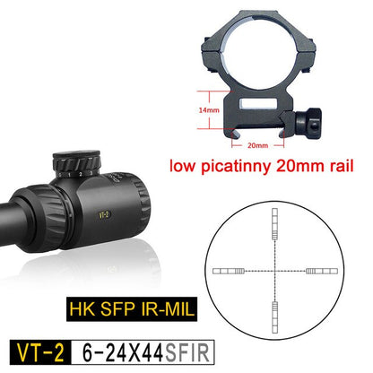 6-24 Sights Scopes Discovery Illuminated for 308 Gun Rifle Optional 3 Kinds of Reticles Glass Etched Reticle