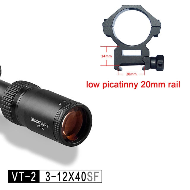 3-12 Riflescopes Discovery Glass Etched Side Focus .308 Shockproof Cheap Price Hot Selling