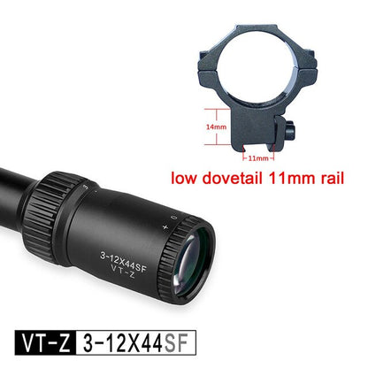 3-12 4-16 6-24 Rifle Scopes Discovery Classical Models Side Parrallax wheel 25.4MM Tube Wired Reticle