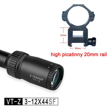 3-12 4-16 6-24 Rifle Scopes Discovery Classical Models Side Parrallax wheel 25.4MM Tube Wired Reticle