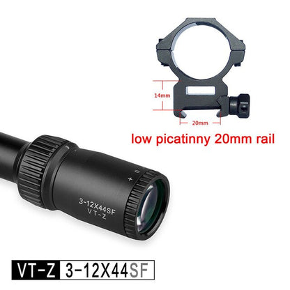 3-12 4-16 6-24 Rifle Scopes Discovery Classical Models Side Parrallax wheel 25.4MM Tube Wired Reticle