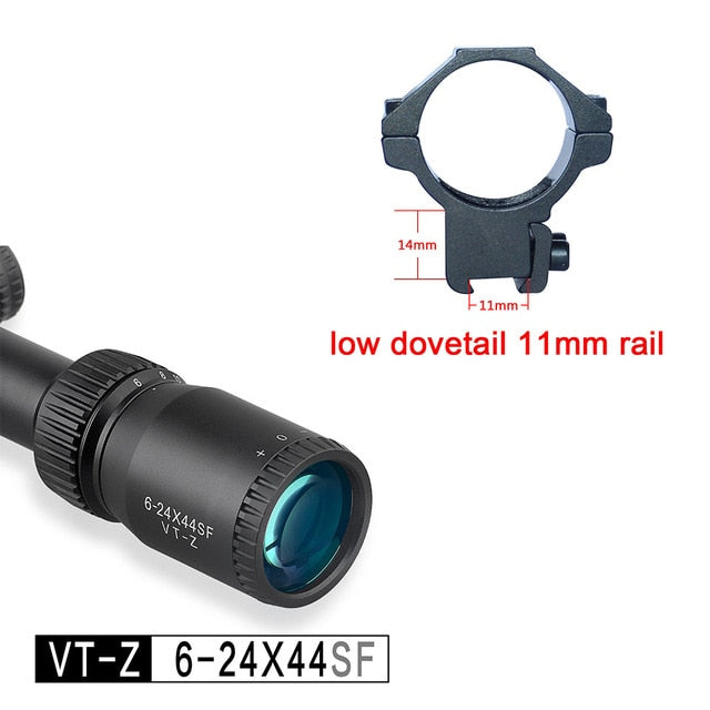 3-12 4-16 6-24 Rifle Scopes Discovery Classical Models Side Parrallax wheel 25.4MM Tube Wired Reticle