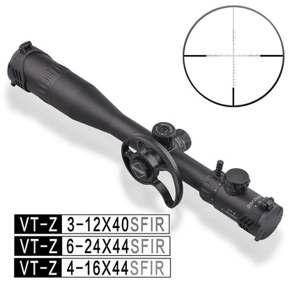 3-12 4-16 6-24 Riflescopes Discovery 30mm Tube Glass Etched x44 Side Focus
