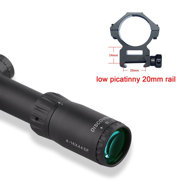Discovery Rifle Scope 30MM Tube 4-16 6-24 Magnification Shockproof .22LR Side Focus with High Definition Bright Glass