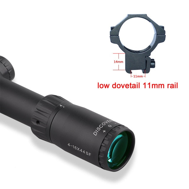 Discovery Rifle Scope 30MM Tube 4-16 6-24 Magnification Shockproof .22LR Side Focus with High Definition Bright Glass