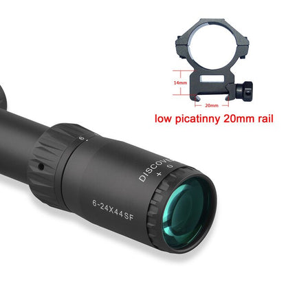 Discovery Rifle Scope 30MM Tube 4-16 6-24 Magnification Shockproof .22LR Side Focus with High Definition Bright Glass