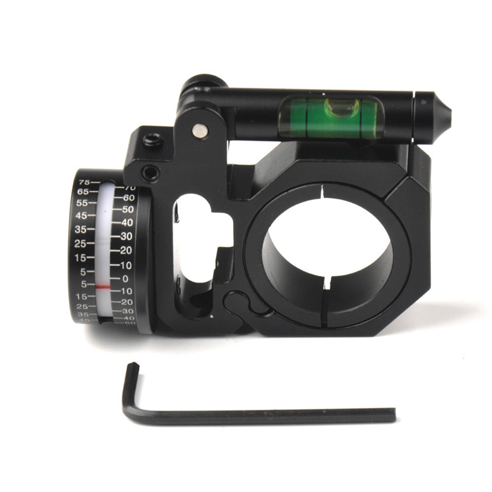 Universal Bubble Level and Angle Indicator 1 inch and 30mm Applicable High Accuracy For Outdoor Hunting Shooting