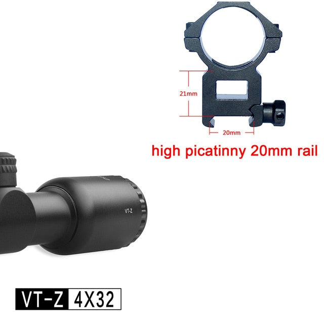 Discovery VT-Z 4X32 Mil dot Optical sight 150 Joules Shockproof