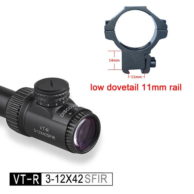 3-12 4-6 6-24 x42 Illuminated Side Parallax Wheels in 2 Sizes Wired Reticle .22 Rifle Scope PCP Hunting