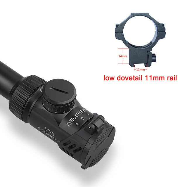 3-12 4-6 6-24 x42 Illuminated Side Parallax Wheels in 2 Sizes Wired Reticle .22 Rifle Scope PCP Hunting
