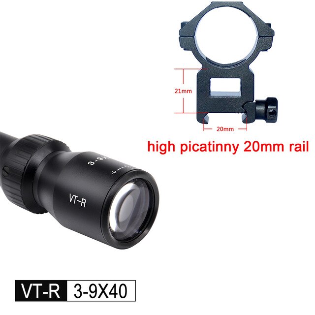 3-9 Discovery Airsoft PCP Gun .22LR Rim Fire Rifle Scope Sight Optics 40 Object Hunting