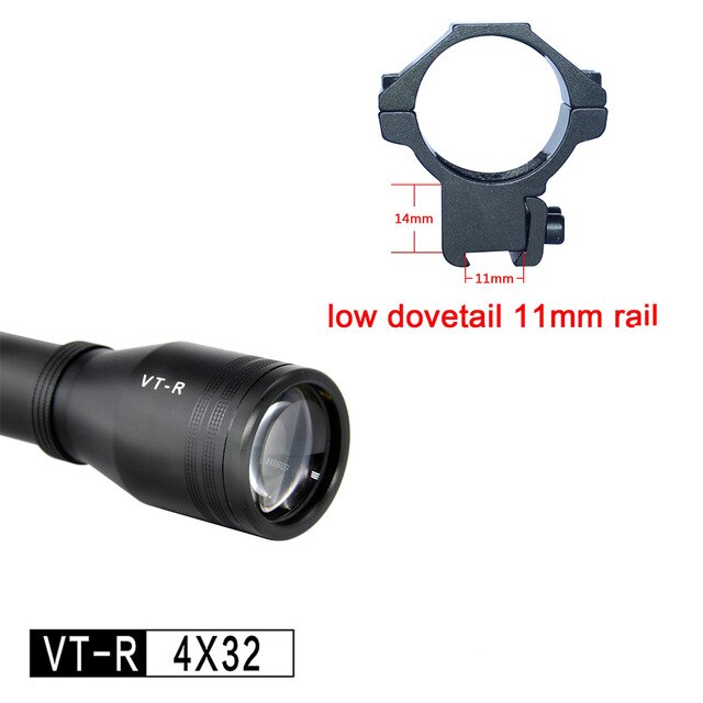 4x32 Sights Rifle Scope Discovery Airgun 30-150J Applicable Bird Duck Hunting