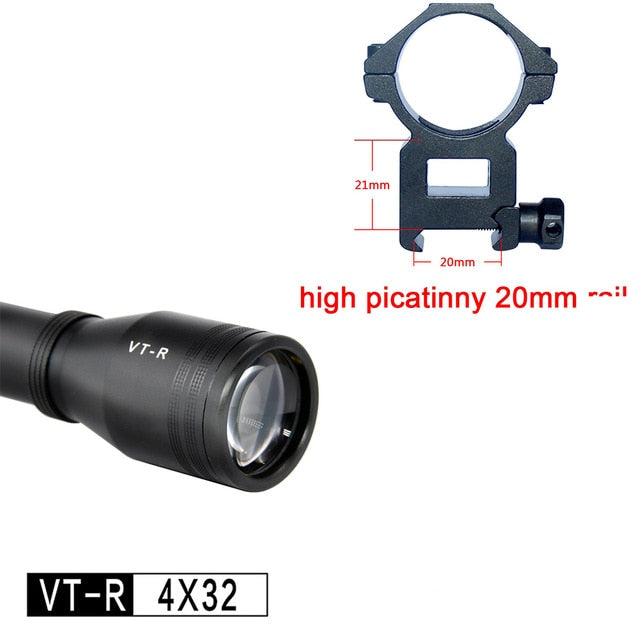 4x32 Sights Rifle Scope Discovery Airgun 30-150J Applicable Bird Duck Hunting